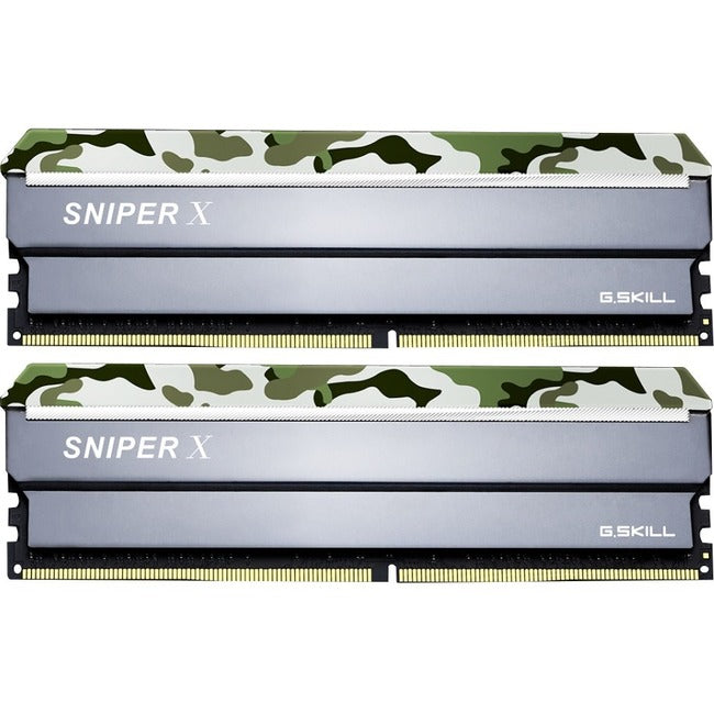 G.SKILL Sniper X RAM Module - 16 GB (2 x 8GB) DDR4 SDRAM - 2400 MHz - CL17 - 1.20 V G.SKILL Sniper X RAM Module - 16 GB (2 x 8GB) DDR4 SDRAM - 2400 MHz - CL17 - 1.20 V